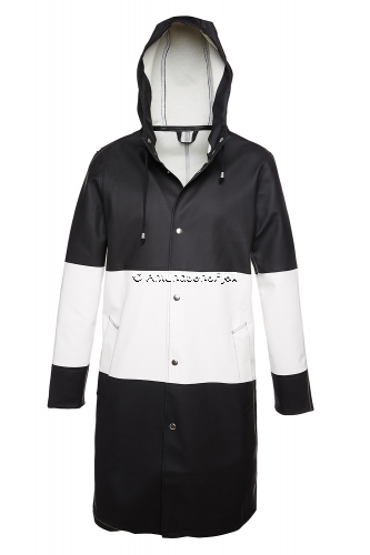 Stutterheim Stockholm long stripe schwarz / weiss #