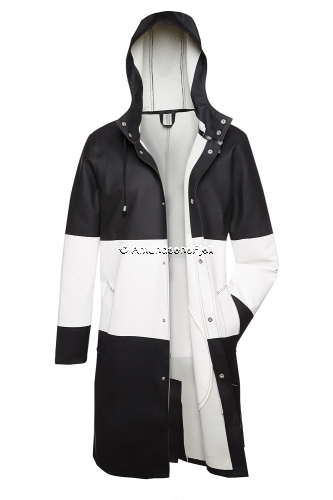 Stutterheim Stockholm long stripe schwarz / weiss #