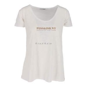 PENN & INK T-Shirt white/cashew #